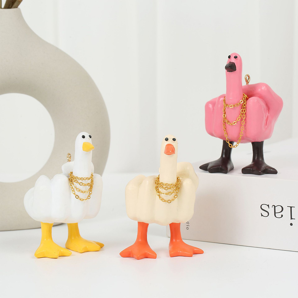 Middle Finger Cute Duck Figuri - Art Craft Duck recensione e prezzo