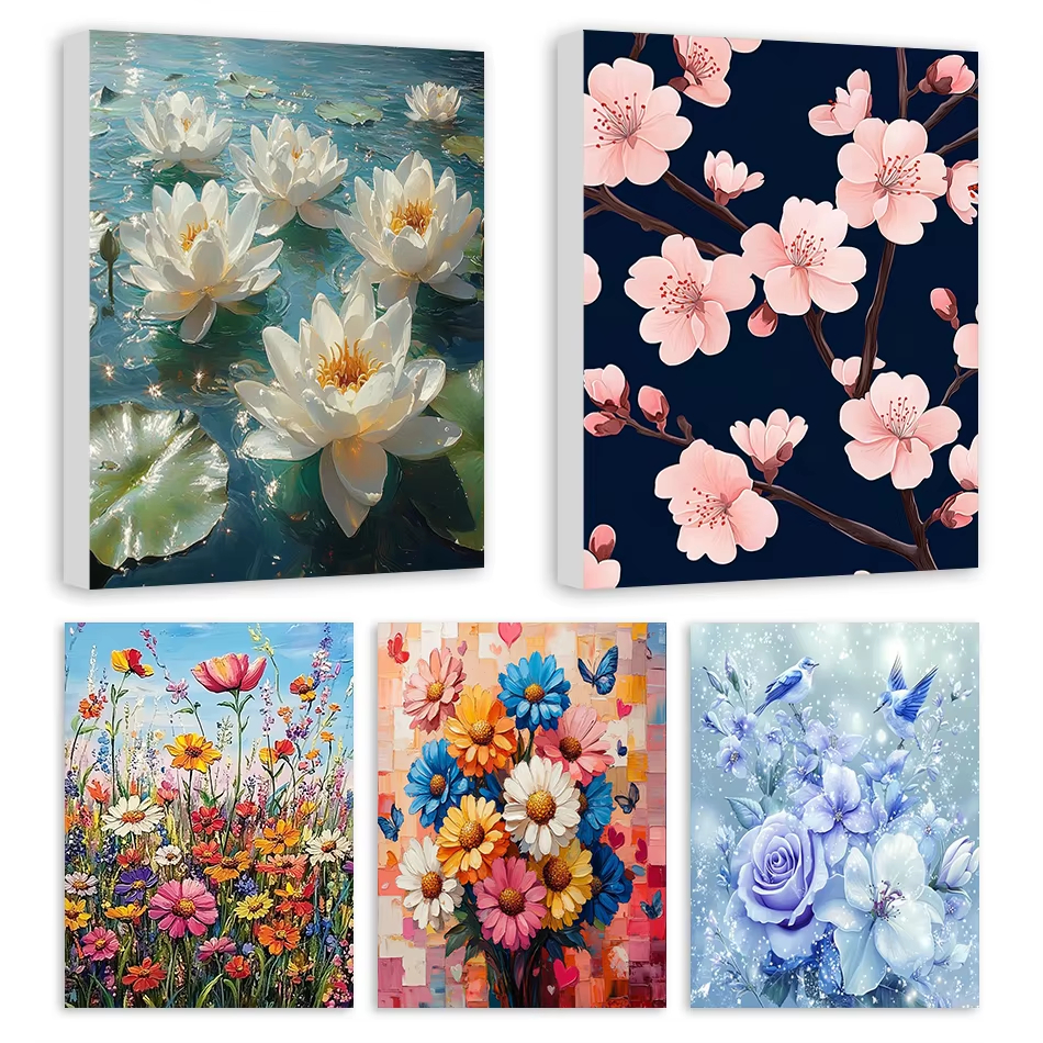 Oil Painting By Numbers Flower - Tv Art And Craft recensione e prezzo