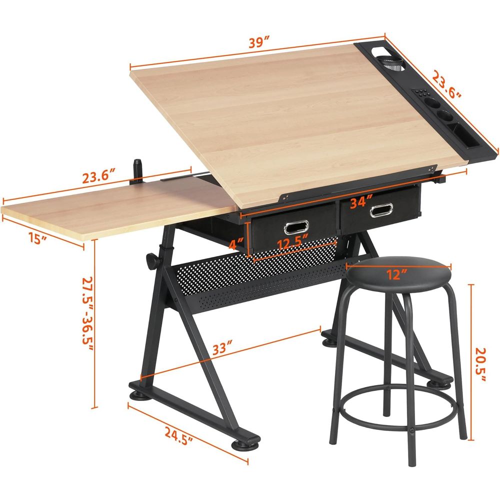Height Adjustable Drating Tabl - Art & Craft Kortingscode recensione e prezzo