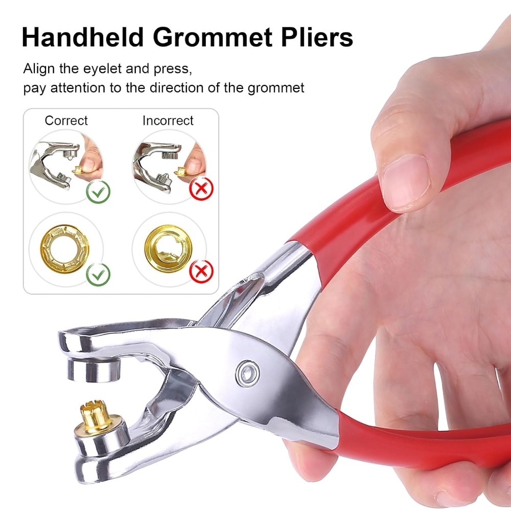 1203PCS Grommet Eyelet Pliers  - Leather Tooling Kit recensione e prezzo