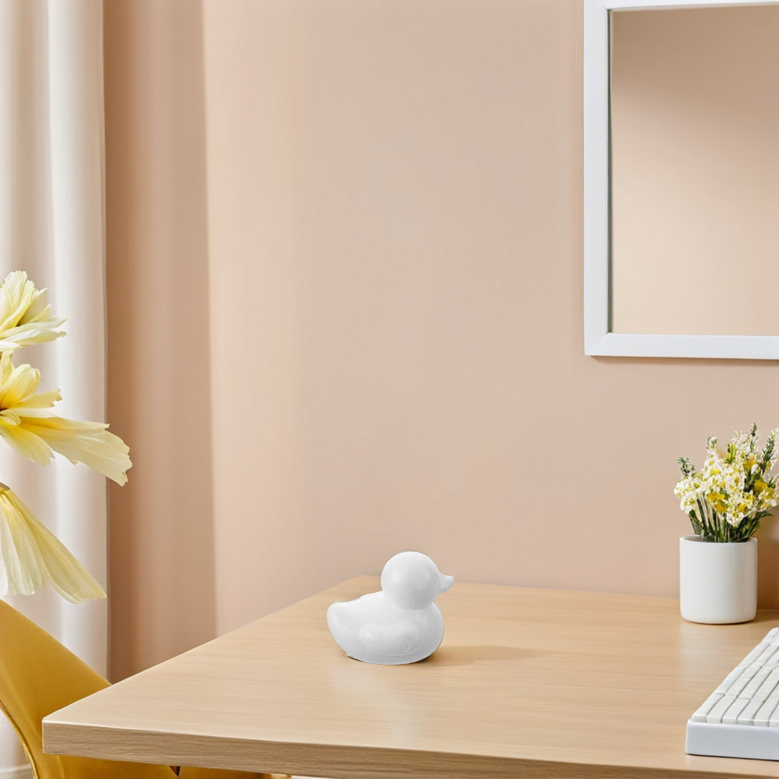 Unpainted White Foam Duck for  - Art Craft Duck recensione e prezzo