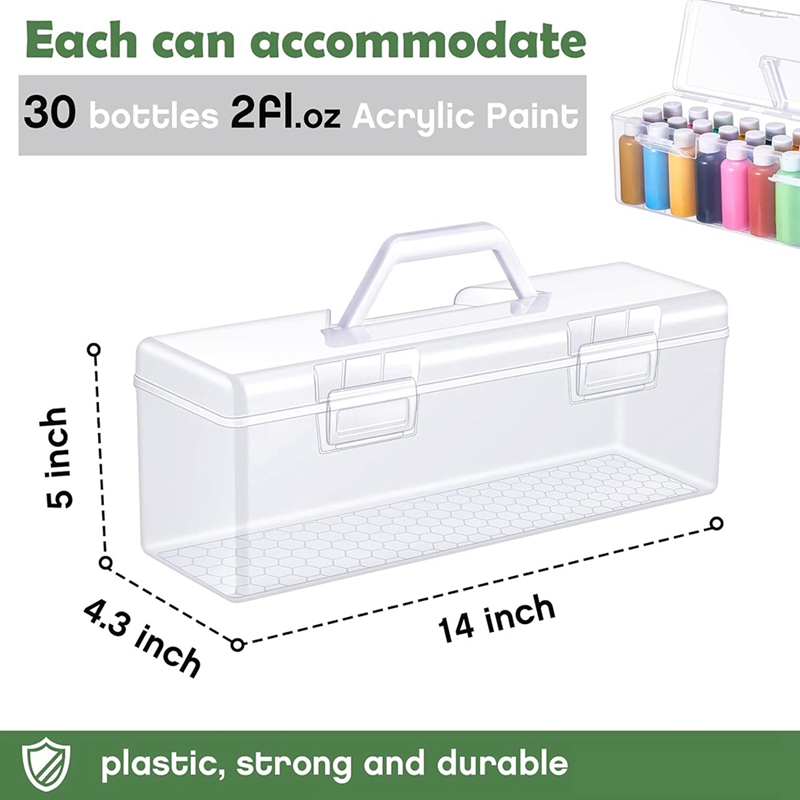 3 Pcs Paint Storage Box for 2  - Art Craft Organizer recensione e prezzo